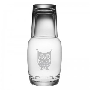 Susquehanna Glass 2 Piece Hoot Owl Night 32 oz. Carafe Set ZSG4257